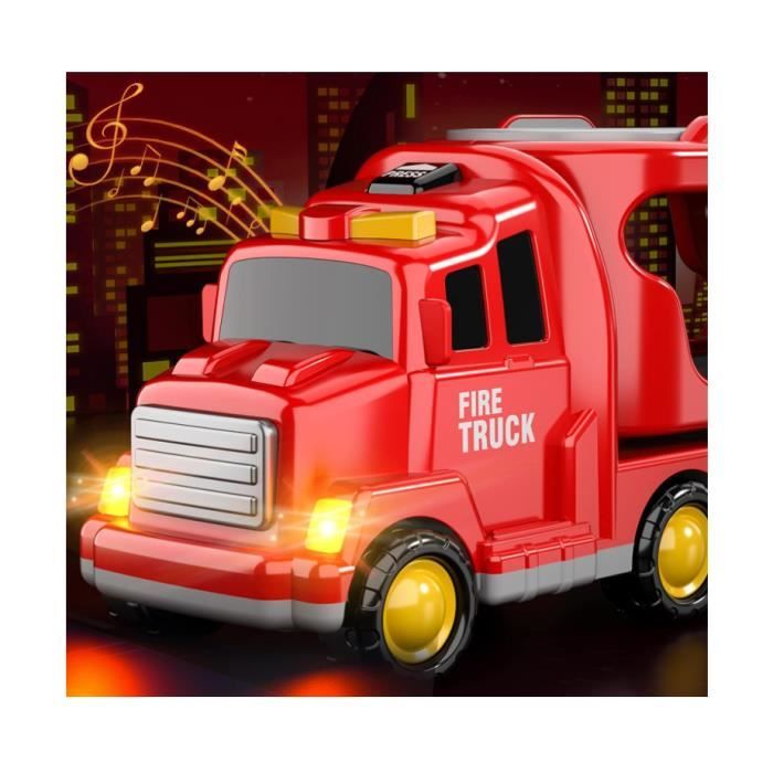 Jouets pour 2 Ans 3 Ans Garçons, 2PCS Éducation précoce Voiture Jouet Camion  de Pompier Firetruck. Noël Anniversaire Cadeaux - Cdiscount Jeux - Jouets