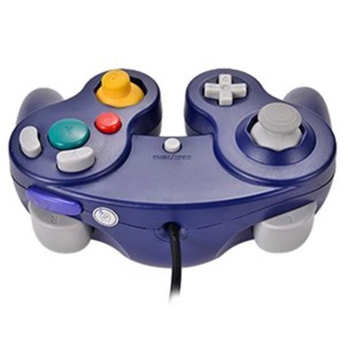 Lot de 2 manettes noires pour console Nintendo Gamecube Wii