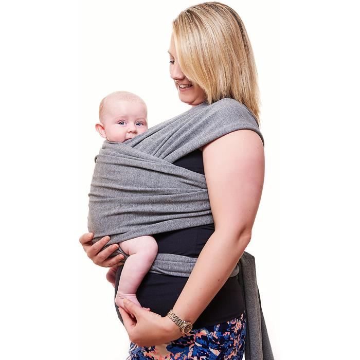 Écharpe de portage pour bébé jusqu'a 15kg,réglable, unisex - Porte