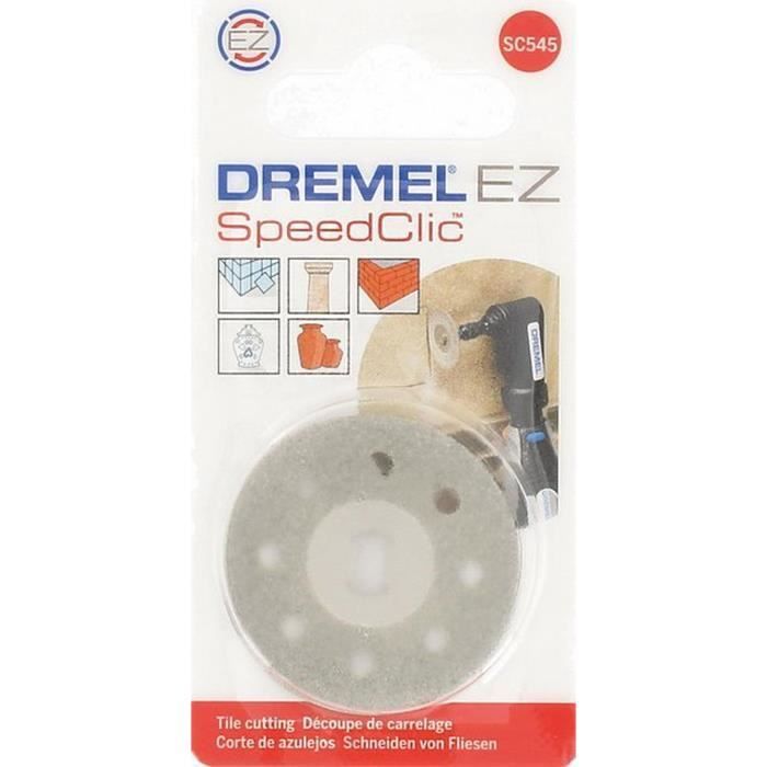 Lot de 5 disques DREMEL S476 EZ SpeedClic (ø 38mm, Epaisseur 1,2 mm pour  Découper Plastiques et PVC) - Zoma