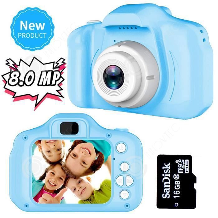 Appareil Photo Enfant HD SDLOGAL Électronique Jouets 3-12 Ans Fonction de  filtre 5 jeux Garçons Vidéo Record Bleu - Cdiscount Jeux - Jouets