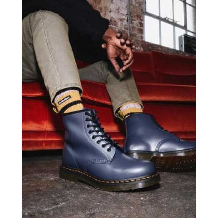 DR MARTENS Boots lacets 1460 1 SEASON INDIGO SMOOTH Bleu