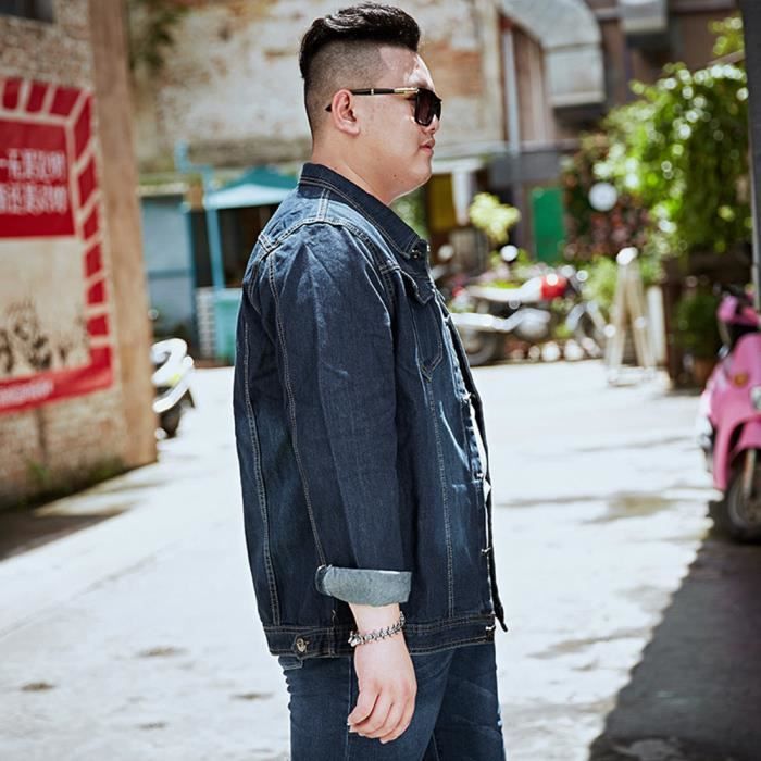 Veste jean best sale oversize homme