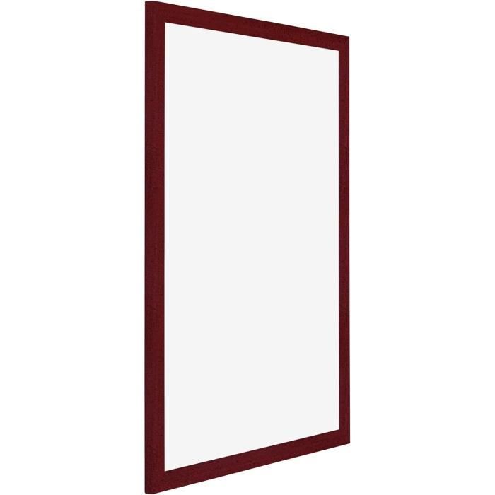 Cadre Photo 56x71 cm - Vin Rouge Patiné - MDF - Bologna