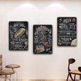 Affiche de Cocktail en métal, Plaque de cuisine Vintage, décoration murale de café, Plaque rétro de Rest 10782 20x30 cm -XUNI12831-2