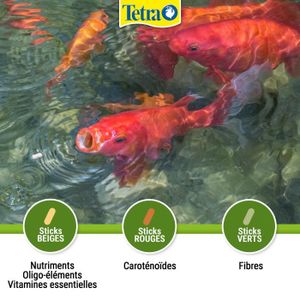 NatureHolic Teichzeit Koi Multi Mix - Nourriture Premium Flottante Pour Carpes Koï Et Poissons D'Étang, 1 L