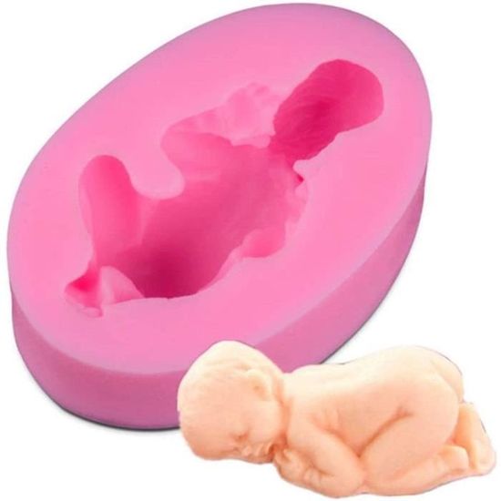 Moule En Silicone 4 Cavités Pieds De Bébé - Pour Gâteau Fondant, Décoration Pâte à Sucre
