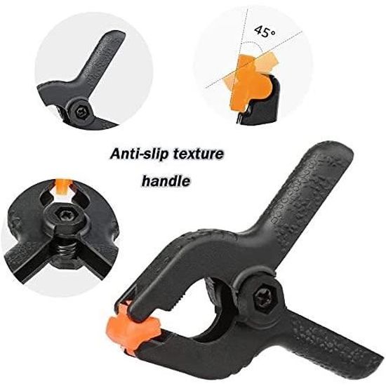 Lot De 4 Serre-Joints à Ressort Meister 75 Mm – Mâchoires Mobiles, Pression 10 Kg