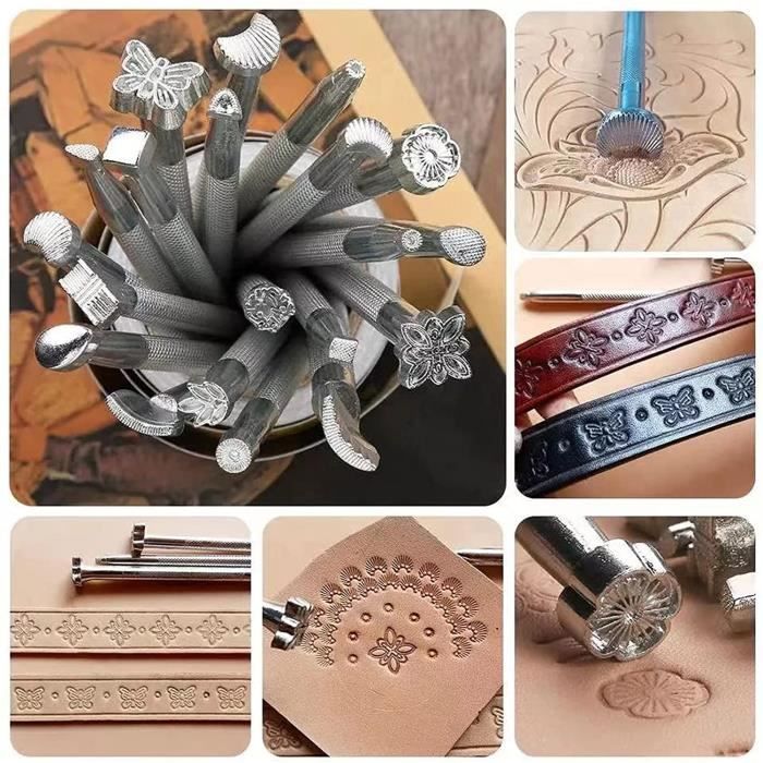 37 pcs Kit de couture en cuir outils de travail en cuir pour bricolage  couture - Cdiscount Beaux-Arts et Loisirs créatifs