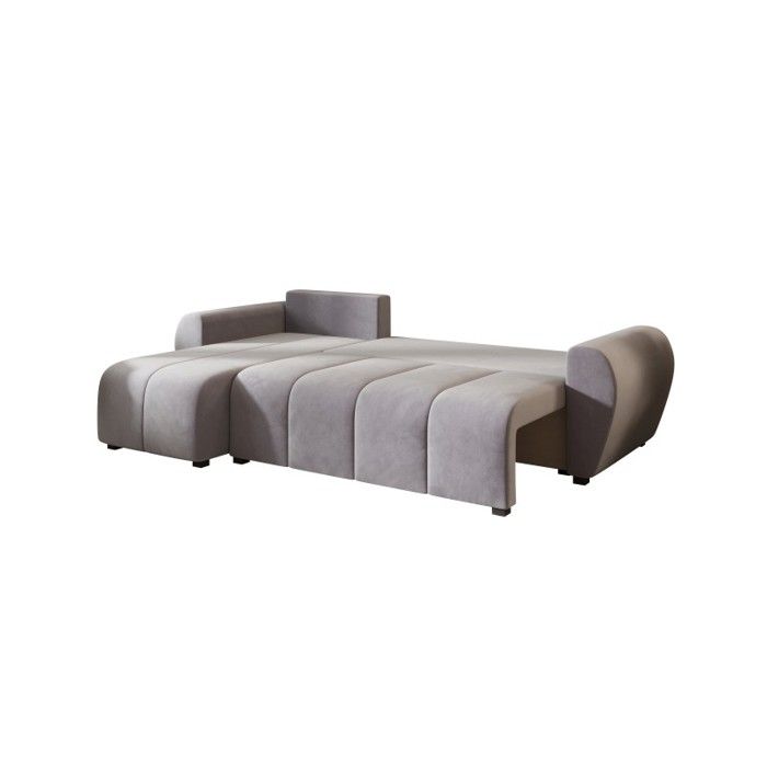 Canapé d’angle convertible MOLIA L Marron - Cdiscount Maison