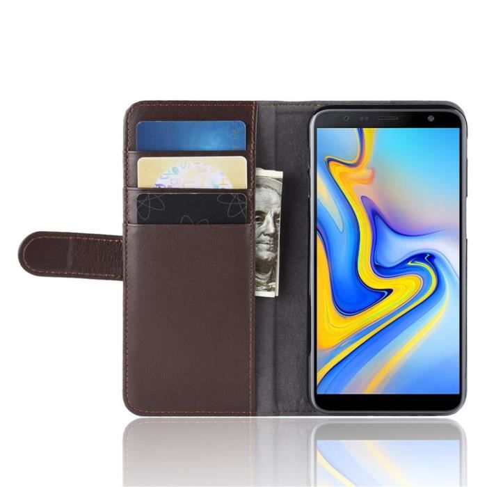 Coque Samsung Galaxy J6 Plus Housse Haute Qualité Cuir