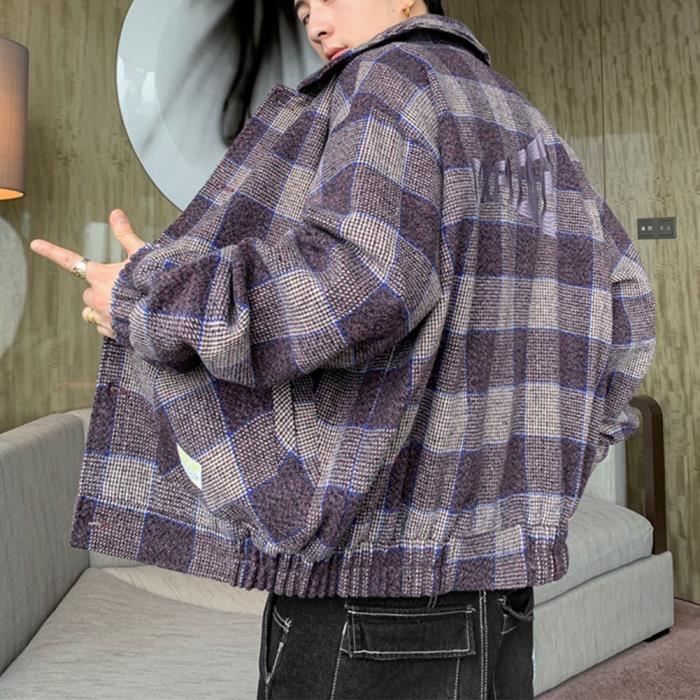 Veste tartan homme 2025