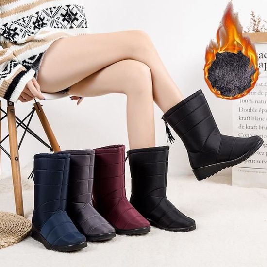 Bottines Plates Pour Femme En Simili Cuir Doux - Style Médiéval/rétro, Bout Rond, Lacets Et Fermeture éclair Latérale, Imperméables Pour L'hiver