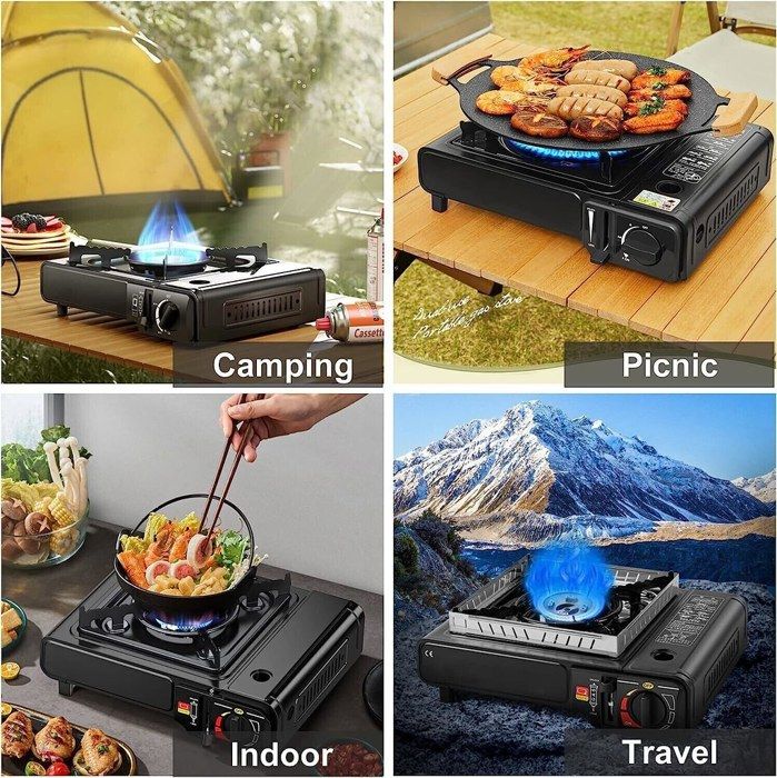 Réchaud Camping Stove Propane ou poêle à Butane Double Carburant Réchaud Camping Stove Propane ou poêle à Butane Double Carburant