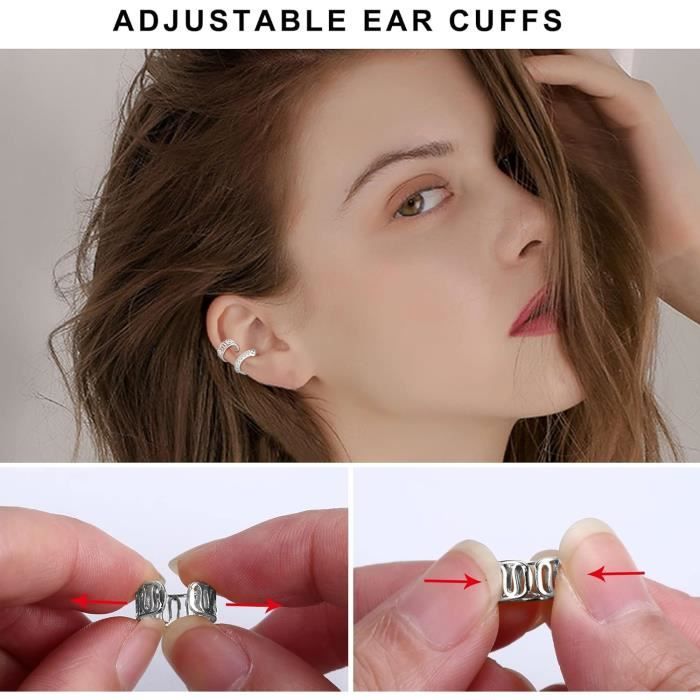 16 30 Pcs Ear Cuff Set Fake Piercing Oreille Wrap Collier D Oreille Pince D Oreille Helix Clip Cartilage Helix Faux Pie u11589 Achat Vente boucle d oreille 16 30 Pcs Ear Cuff Set Fake Piercing