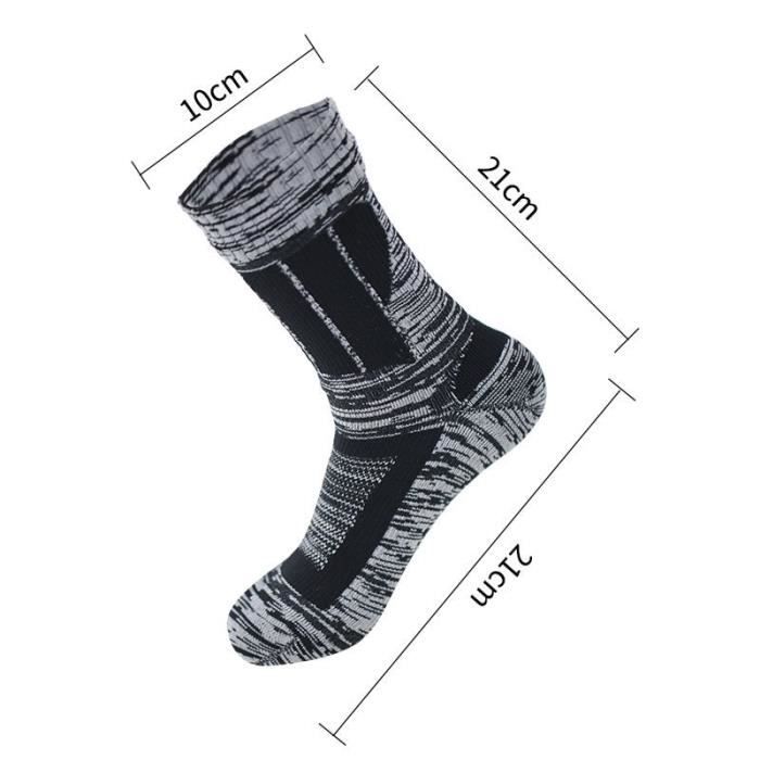 Couleur noir gris taille US 7 10 EUR 39 44 Chaussettes de sport