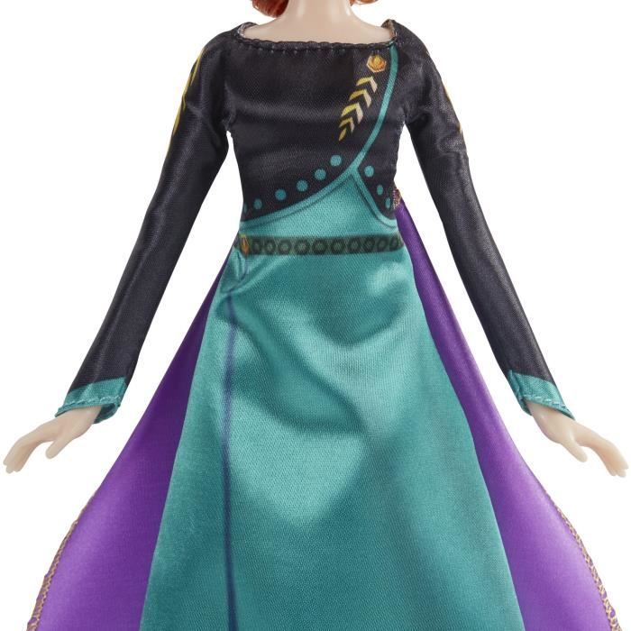 DISNEY LA REINE DES NEIGES 2 Poupee mannequin Anna Reine robe chaussures et longs cheveux roux pour enfants des 3 ans Cdiscount Jeux Jouets