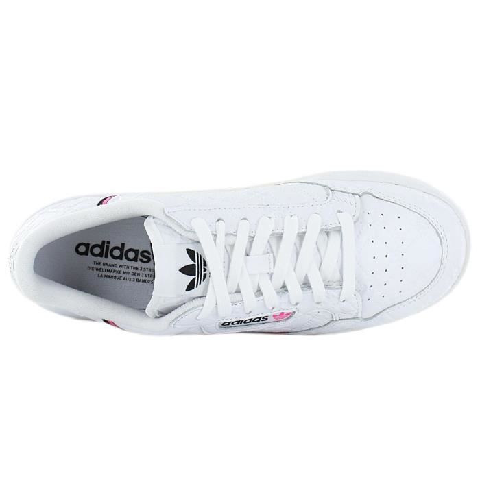 adidas Originals Continental 80 W Femmes Sneakers Baskets Chaussures Cuir Blanc FX5415