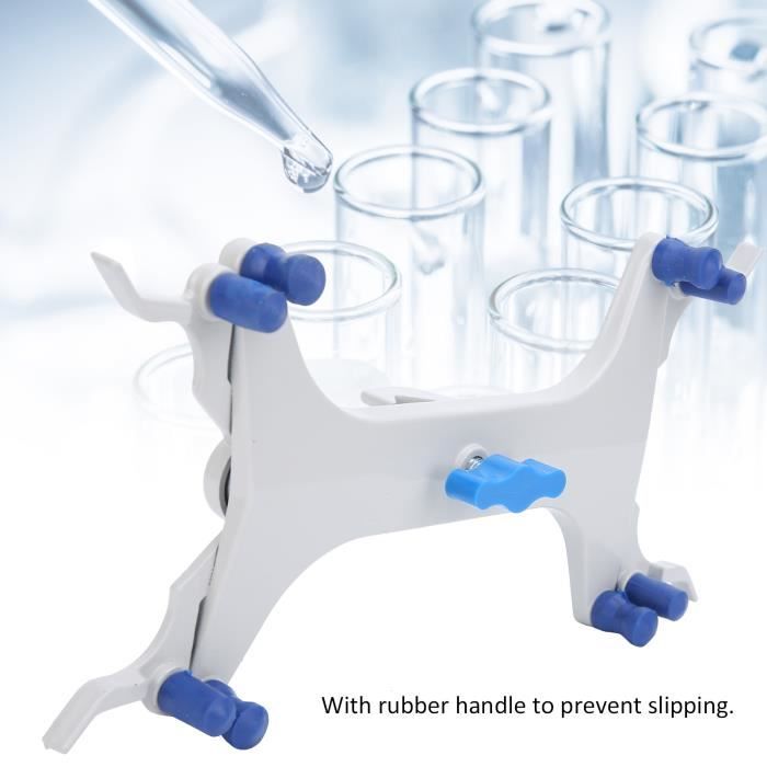 Pince Double Burette Stonylab - Plastique ABS, Poignées Caoutchouc | Accessoire Laboratoire Style Papillon