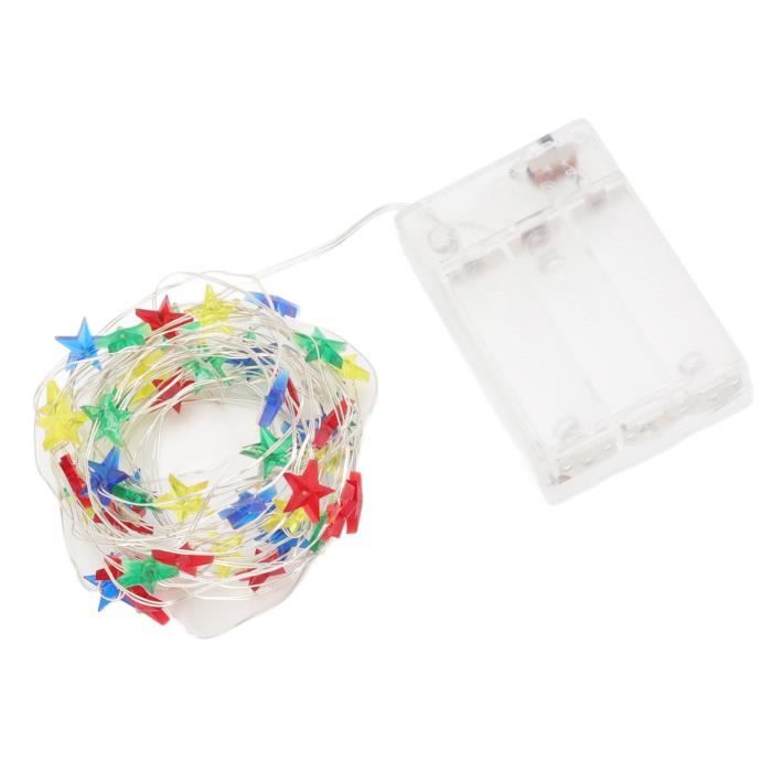 25 Broches LED étoiles 5 Branches - Brillantes Pour Noël, Halloween, Fêtes Enfants, Décoration Vêtements Et Accessoires, Piles Incluses