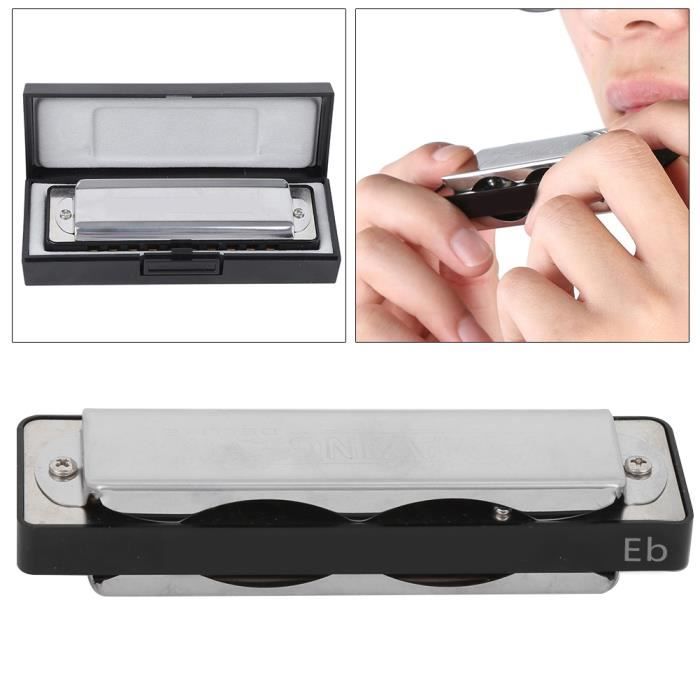 Peigne D'harmonica En Alliage D'aluminium - 10 Trous, Couleur Rouge - Remplacement Pour Harmonicas Blues, Outil D'entretien