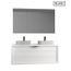 Meuble Pour Double Vasques A Poser 120 X 45 Cm Miroir Batinea