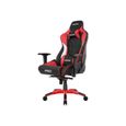AKRACING Series Master MAX PRO - AKPROWT - Siège exclusif ultra Confort et large pour Gamer finition cuir perforé respirant - Rouge-0
