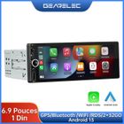 Autoradio GEARELEC 6.9 Pouces avec Sans Fil CarPlay Android Auto GPS Bluetooth WiFi RDS FM 2+32GO