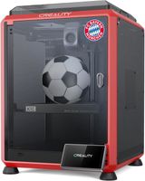 Creality K1C Imprimante 3D rouge Bayern Munchen avec caméra AI ,  vitesse d'impression 600mm/s , extrudeuse entièrement métallique