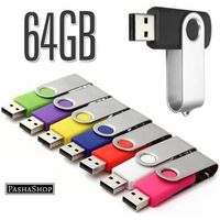 64 Go Clé USB à mémoire flash USB Noir PASHASHOP