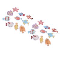 ESTINK Stickers de baignoire antidérapants poissons colorés - Adhésifs autocollants étanches et sûrs pour bébé