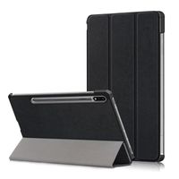 Étui de support à trois volets à Tablette Housse pour Samsung Galaxy Tab S7 11.0" SM-T870 SM-T875 - Noir BHY