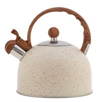 Bouilloire à thé sifflante 2.5L théière bouilloire à thé en acier inoxydable pour thé café à ébullition rapide 2,5 litres