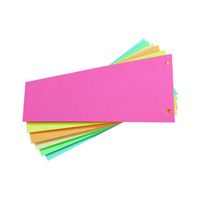 Intercalaire trapèze neutre couleurs assorties L 23 cm carton - Sac de 100