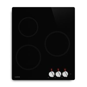 Plaque à Induction 3 Feux 60 Cm, 5400W - Contrôles Tactiles, Minuteur, Sécurité Verrouillage - Noir, Pour Cuisson Précise