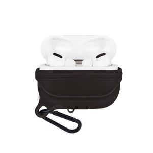 HOUSSE - ÉTUI Le noir  Étui AirPods Pro Bluetooth sans fil étui pour écouteurs, boîtier de chargement étanche en Silicone p