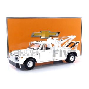 VOITURE - CAMION Voiture Miniature de Collection - GREENLIGHT COLLECTIBLES 1/18 - CHEVROLET C-30 Dually Wrecker - 1968 - White - 13623