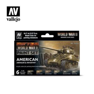 ACCESSOIRE MAQUETTE VALLEJO - Set De Peinture Wwii American Armour & I