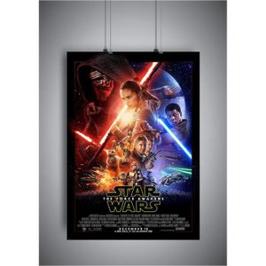 AFFICHE - POSTER Poster star wars 7 the force awakens affiche cinéma wall art - A4 (21x29,7cm)