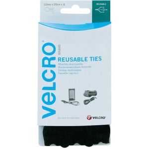 20 X Velcro Serre-câbles 800 x 50 mm NOIR kabelklettband Câble Velcro Fermeture 