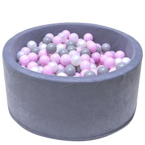 PISCINE À BALLES Piscine à balles pour bébé WELOX - 200 balles colorées incluses - Conforme aux normes de sécurité Européennes