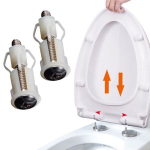 Acheter Boulons de réparation de charnière de siège de toilette en  plastique + vis de montage + accessoires de Kit de rondelles