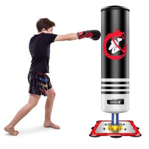 Dripex Sac de Boxe Autoportant Sac de Frappe sur Pied 178 cm Punching Ball  avec 19 Ventouses pour Muay Thai, Kickboxing, Arts Martiaux et MMA :  : Sports et Loisirs