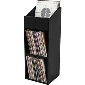 MOBILIER HOME STUDIO GLORIOUS - RECORD BOX 330 BLACK - Casier de rangem