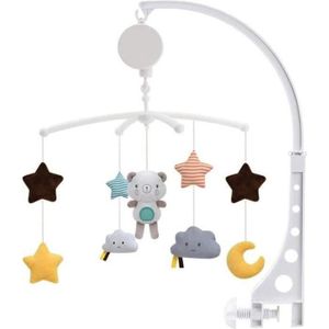 MOBILE DT06662-Mobile musical pour lit bébé poussette rotative chevet cloche hochet jouet avec musique douce pour nouveau-né