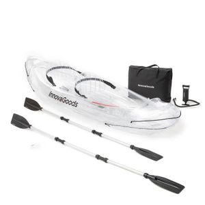 KAYAK Kayak Gonflable Transparent avec Accessoires Paros InnovaGoods 312 cm 2 places
