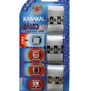 GRIP RAQUETTE DE BAD. Surgrip Karakal Nano 60 Gris