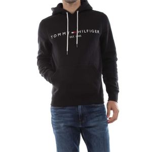 SWEATSHIRT TOMMY HILFIGER MW0MW10752 TOMMY LOGO HD SWEAT-SHIRT Homme JET BLACK