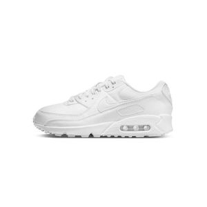 BASKET Basket Femme - NIKE - Air Max 90 Blanc - Cuir - Lacets - Semelle Waffle