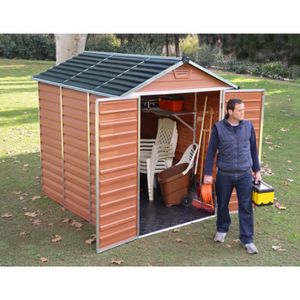 Abri De Jardin Resine 5m2 Avec Plancher Abri De Jardin Skylight Achat Vente Pas Cher